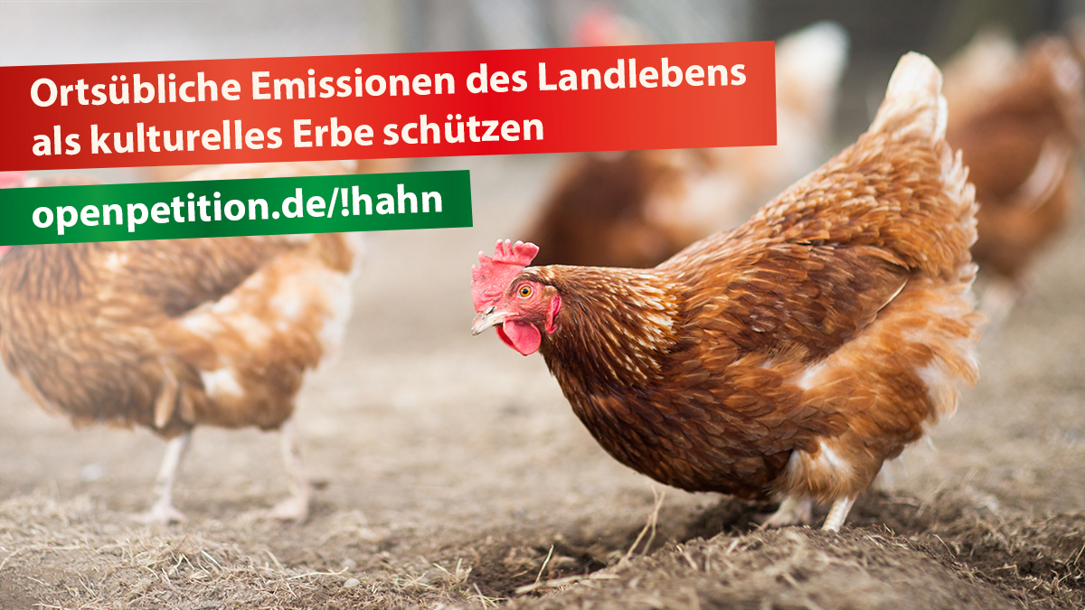 Petition: Landleben soll Landleben bleiben dürfen